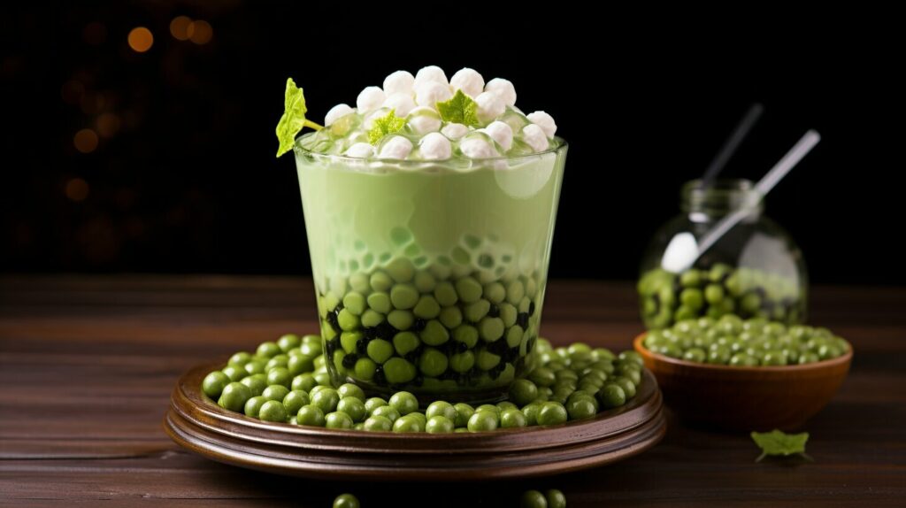 green tea boba tea and tapioca pearls green tea boba tea and tapioca pearls