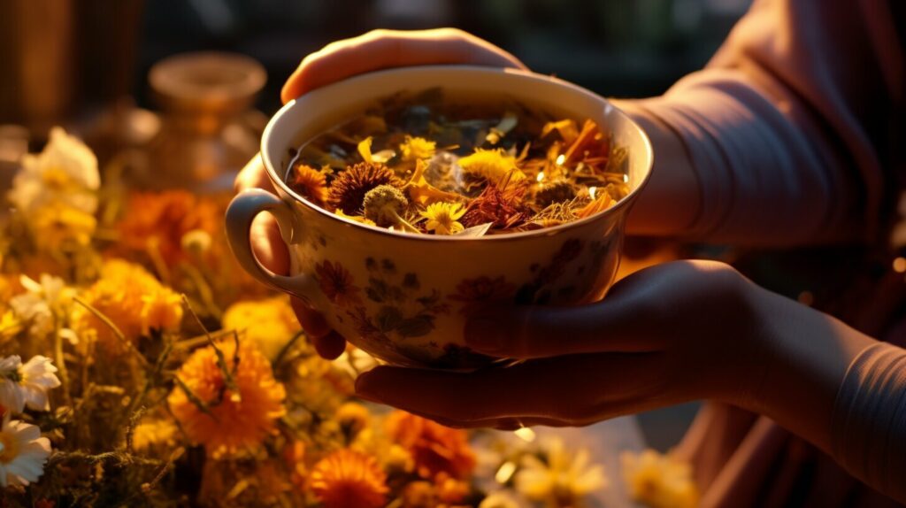 seven blossoms tea for pain and inflammation