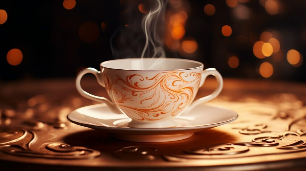 strong tea with milk