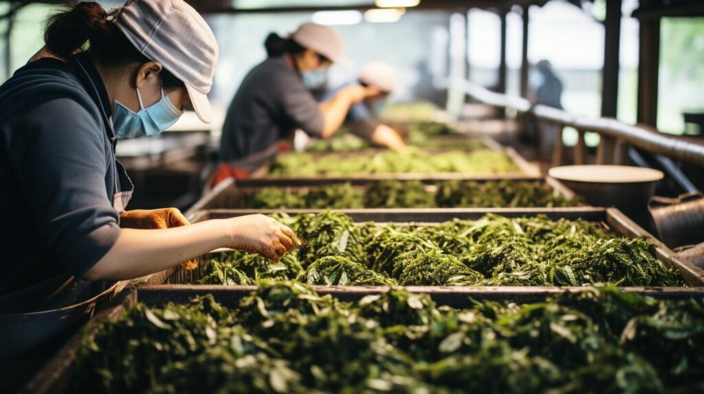 steps in oolong tea processing